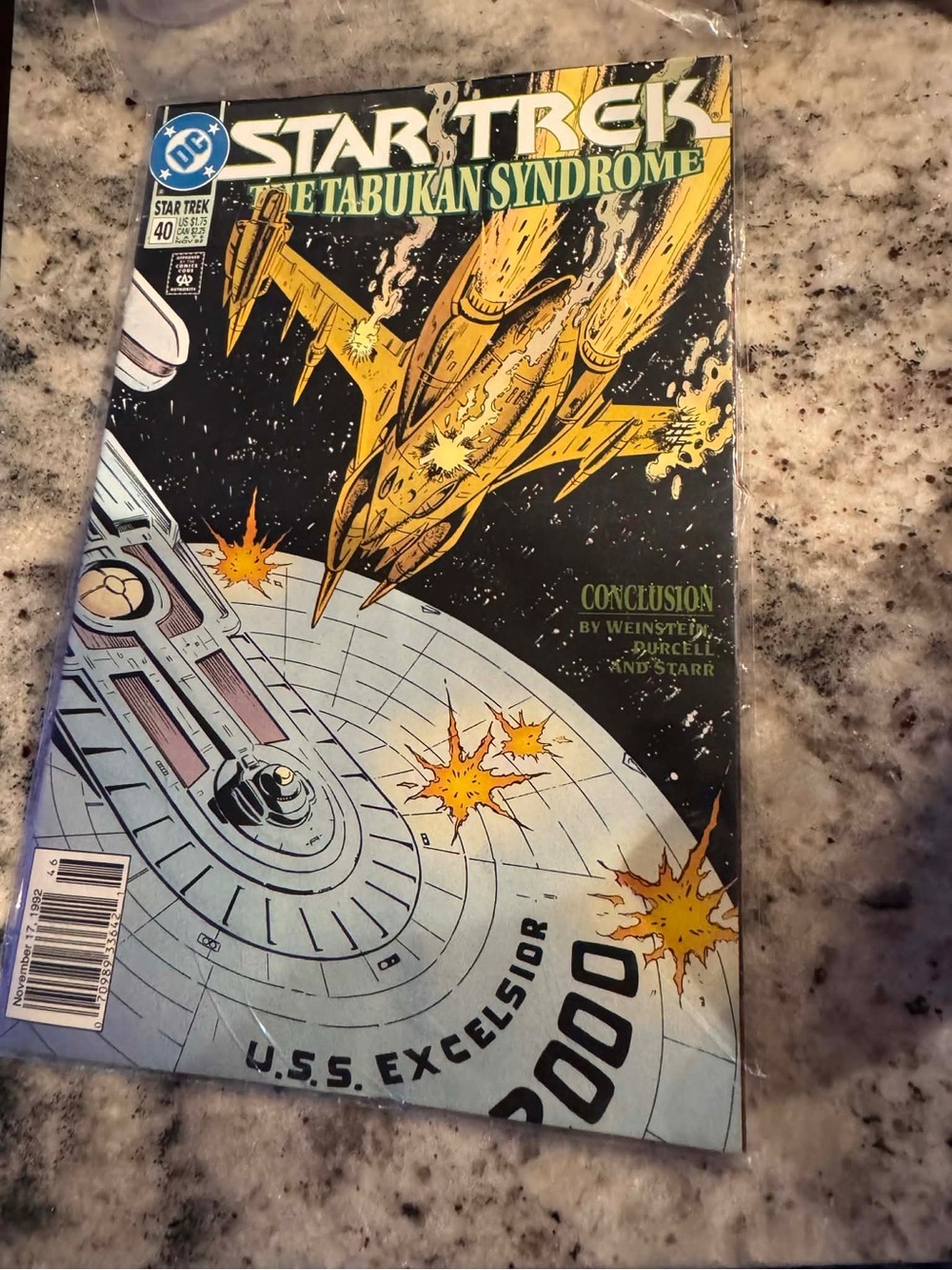 1992 vintage DC Comics Star Trek #40, titled "The Tabukan Syndrome,"